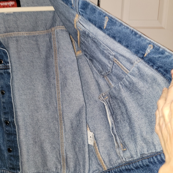 Wranglers hero VINTAGE heavy STURDY Denim Jacket xl men - Picture 4 of 13
